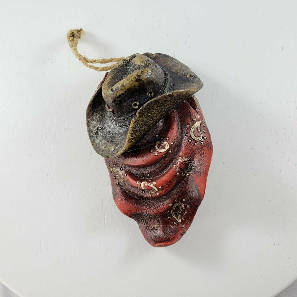 Cowboy Hat Bandanna Christmas Ornament Western